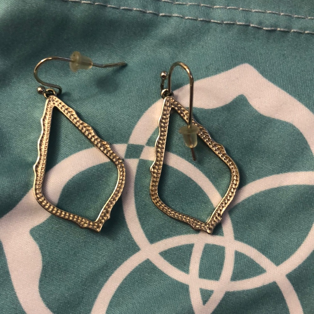 White gold Kendra Scott earrings